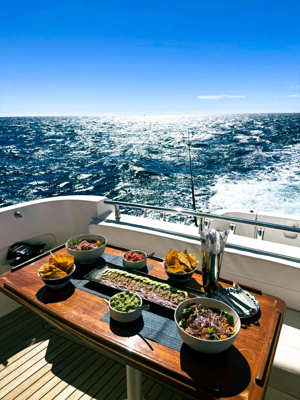 Yacht food and drink