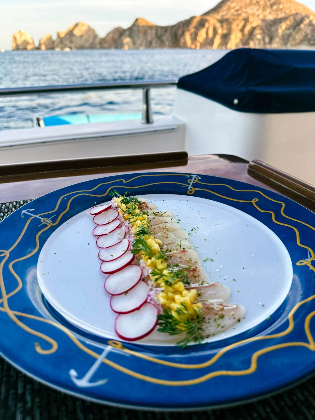 Yacht food and drink