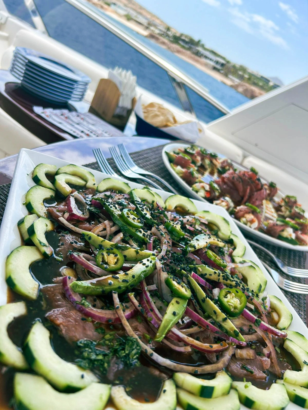 Yacht food and drink