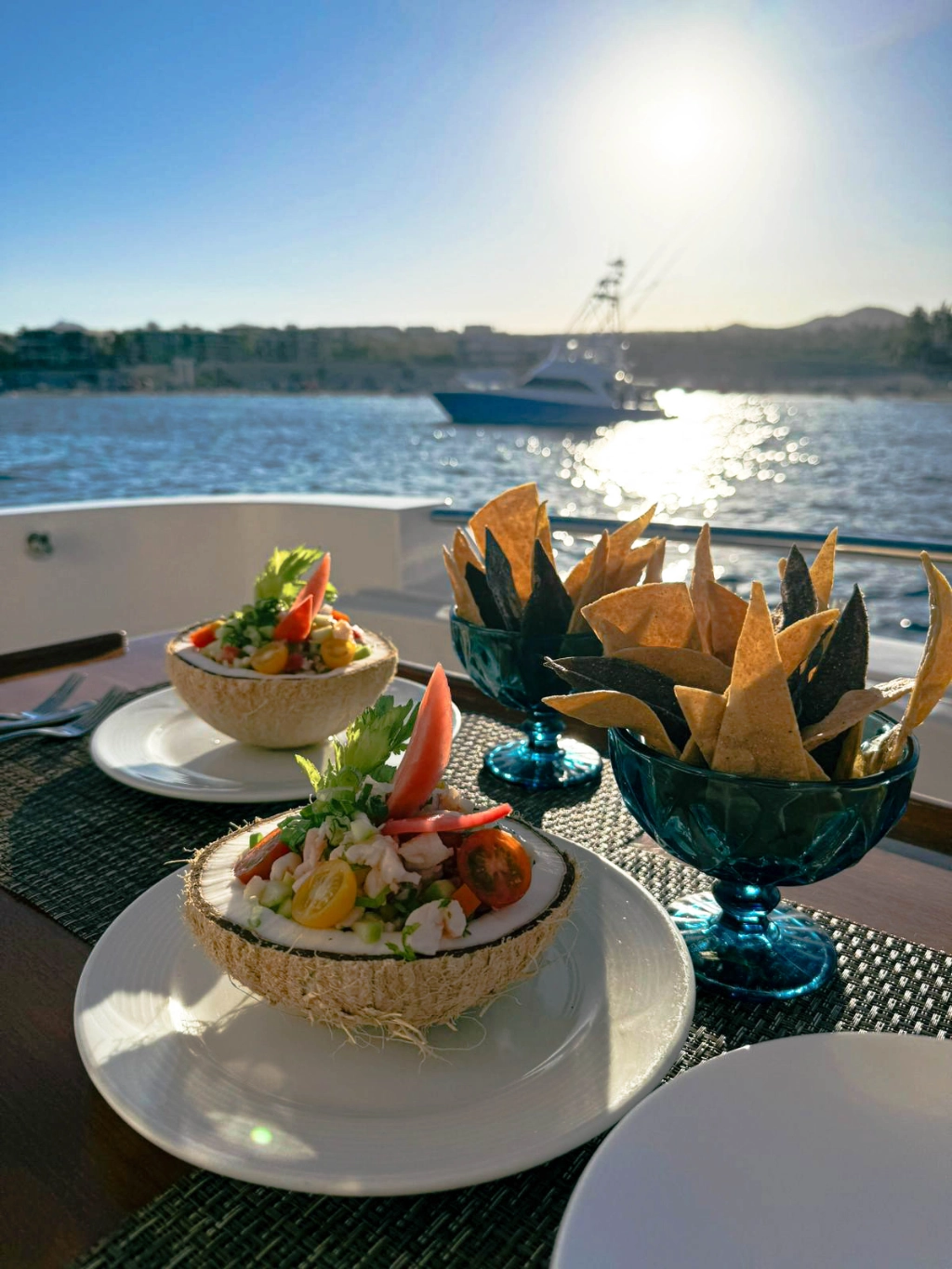 Yacht food and drink