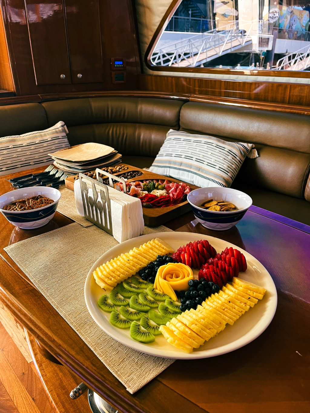 Yacht food and drink