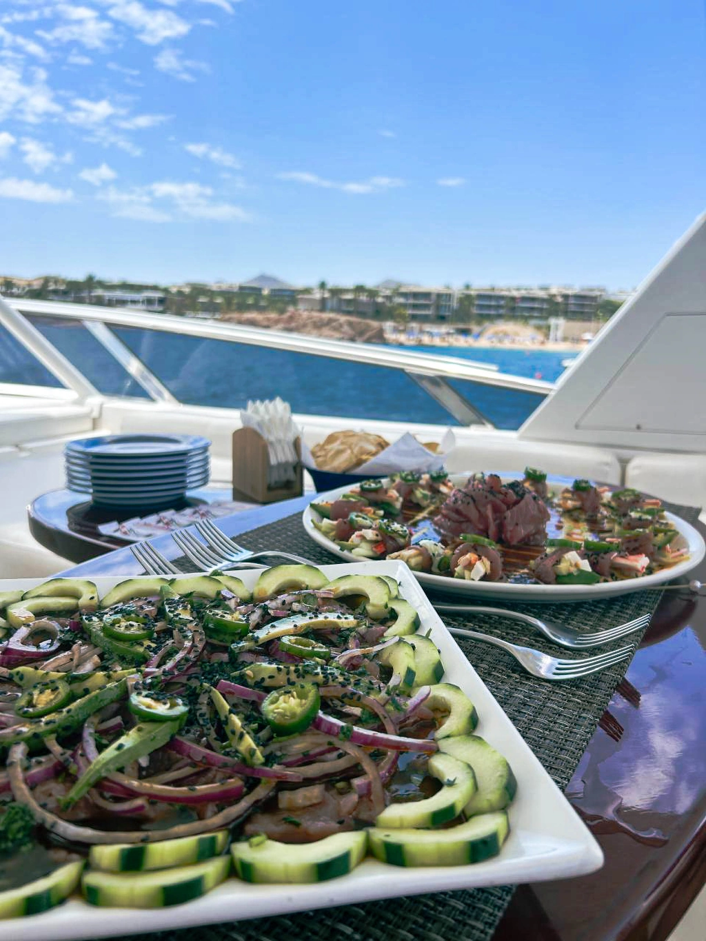 Yacht food and drink