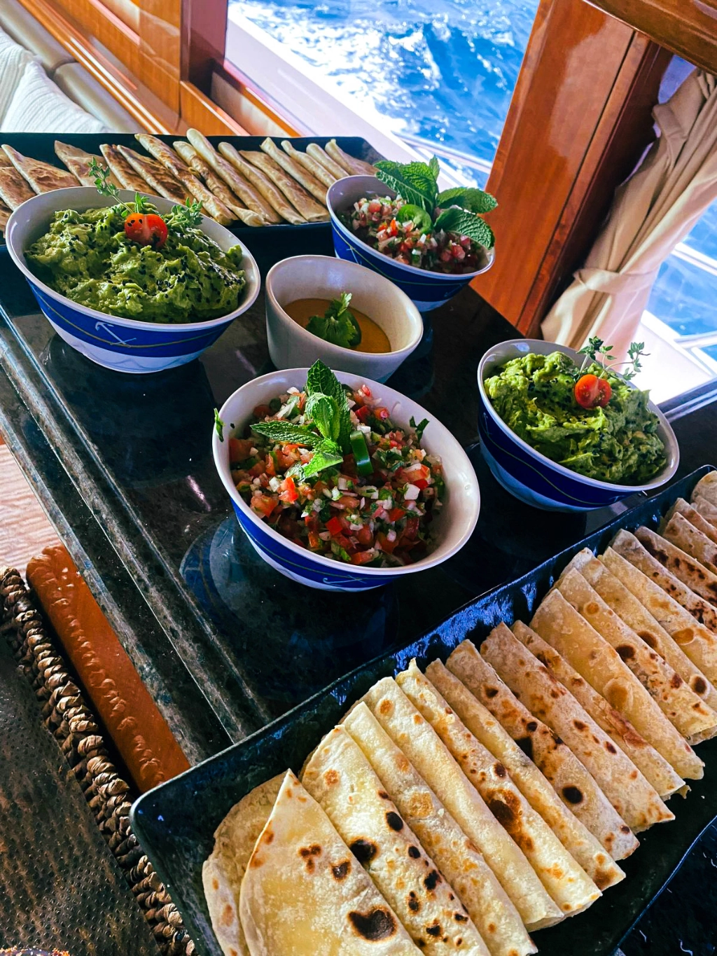 Yacht food and drink