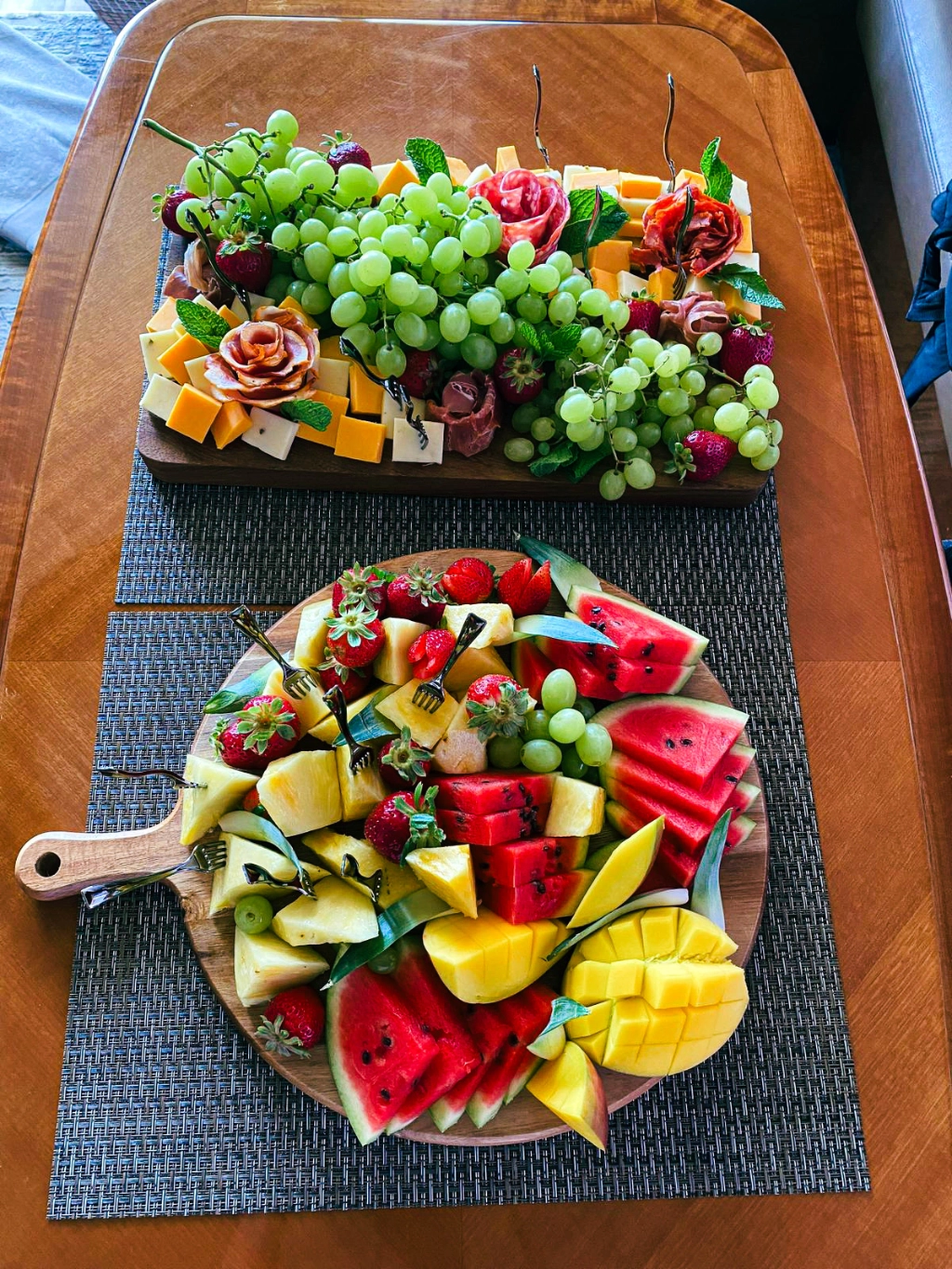 Yacht food and drink