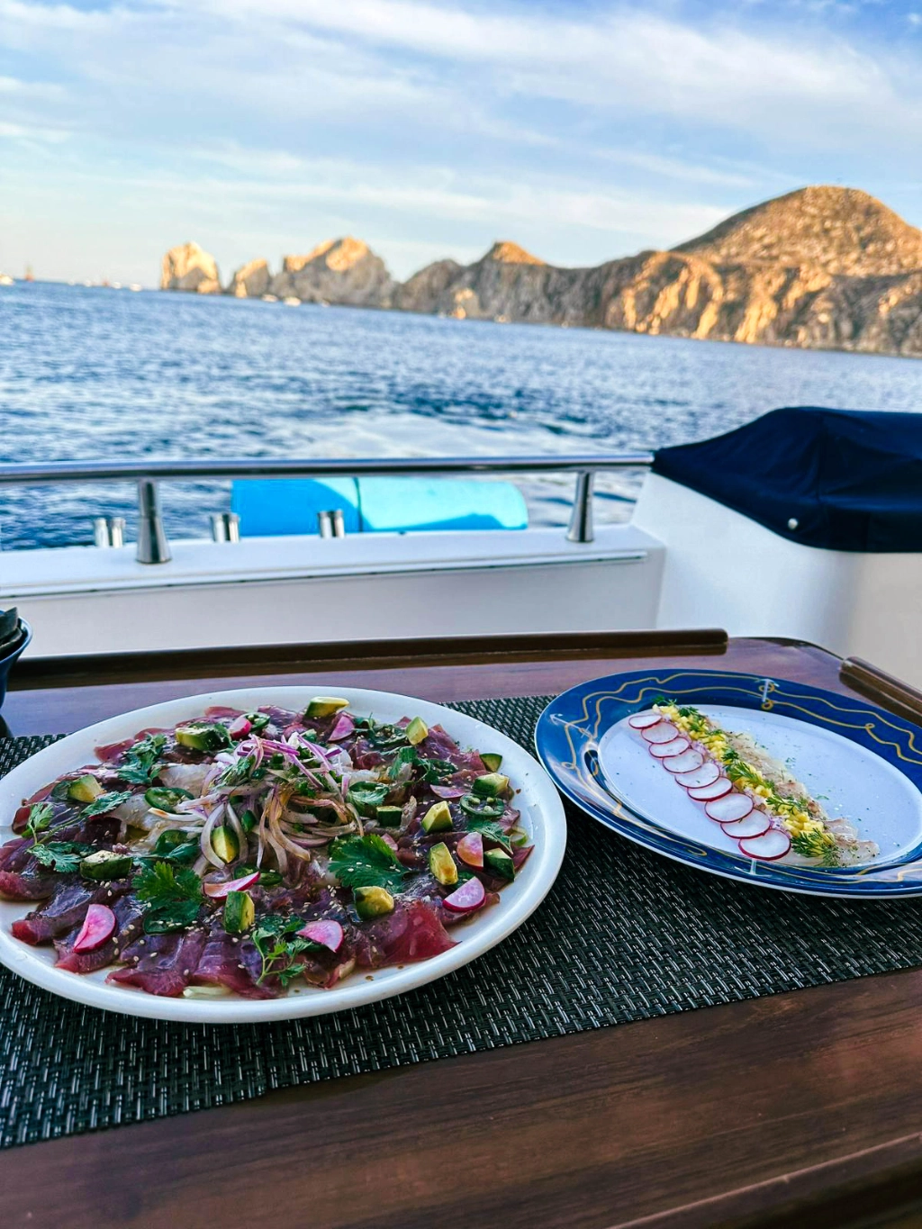 Yacht food and drink