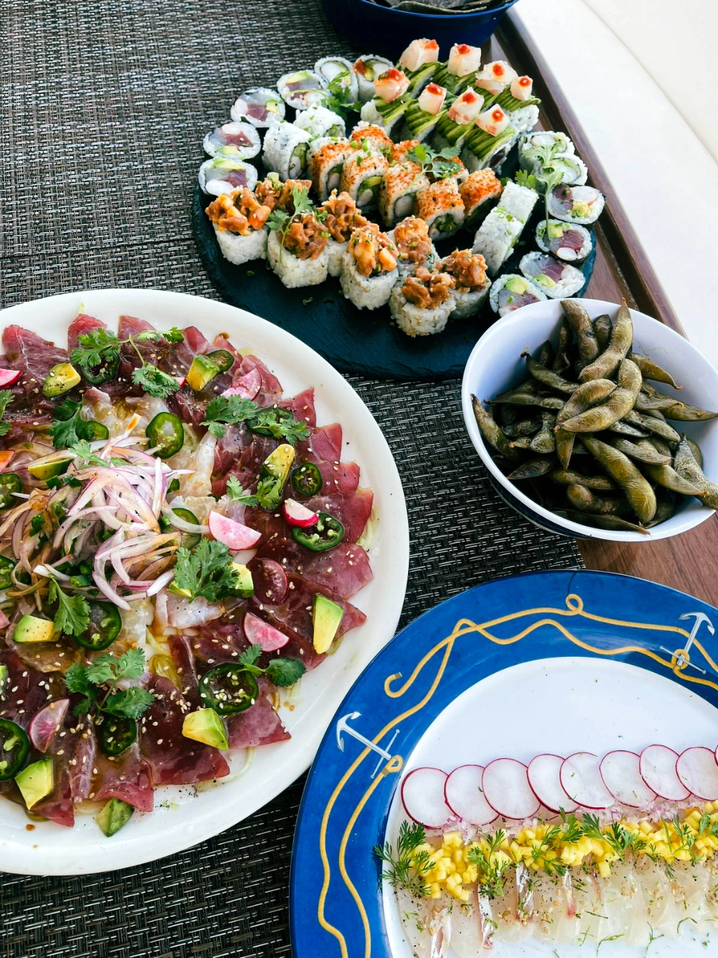 Yacht food and drink