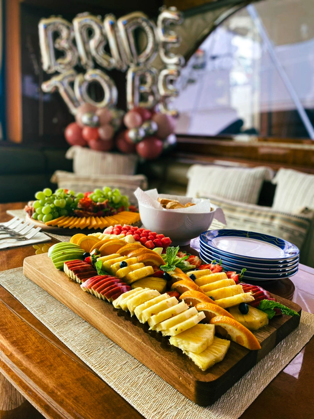 Yacht food and drink