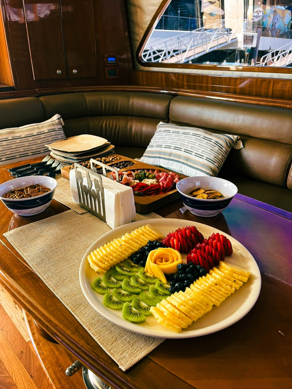 Yacht food and drink