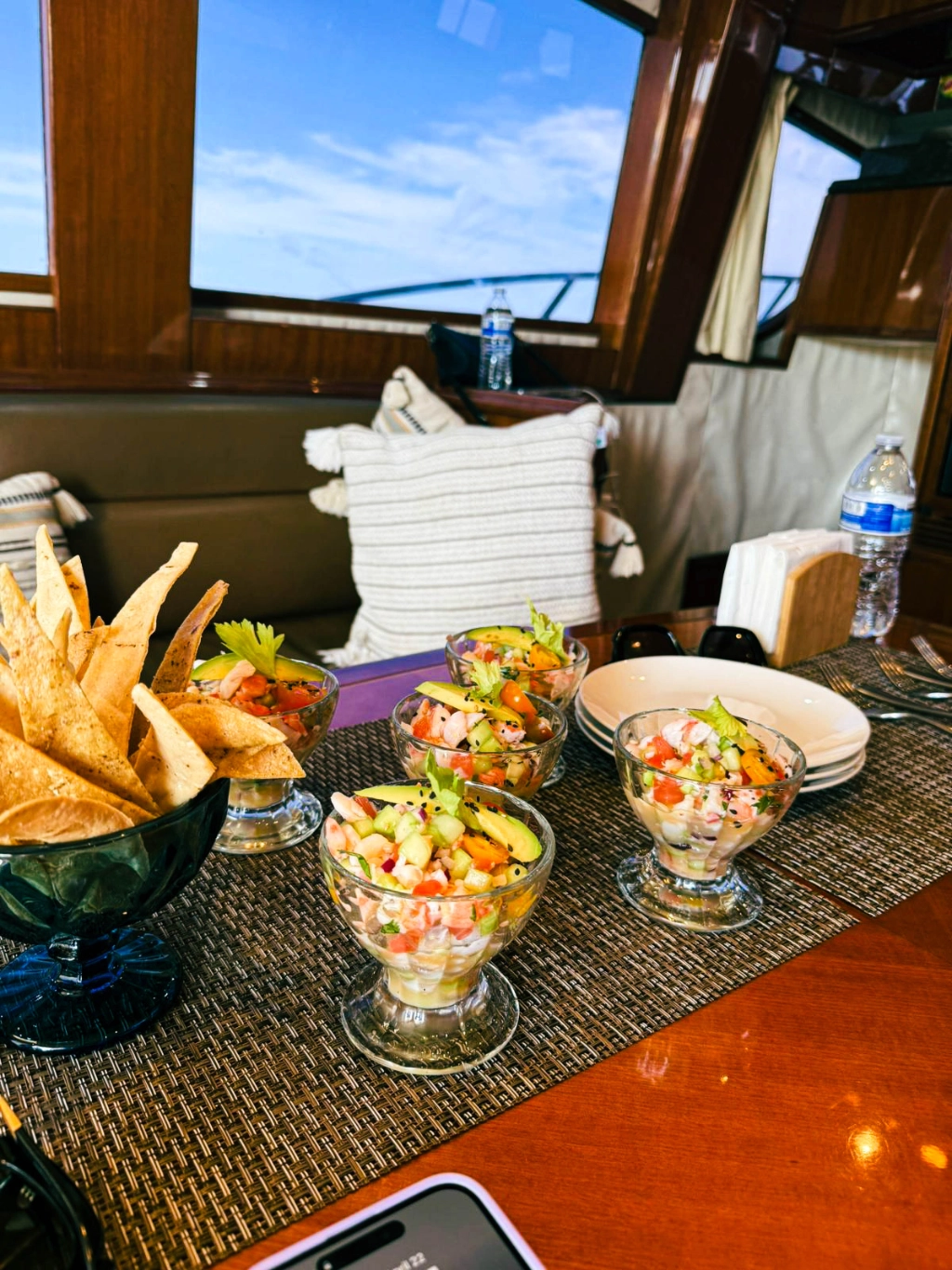 Yacht food and drink