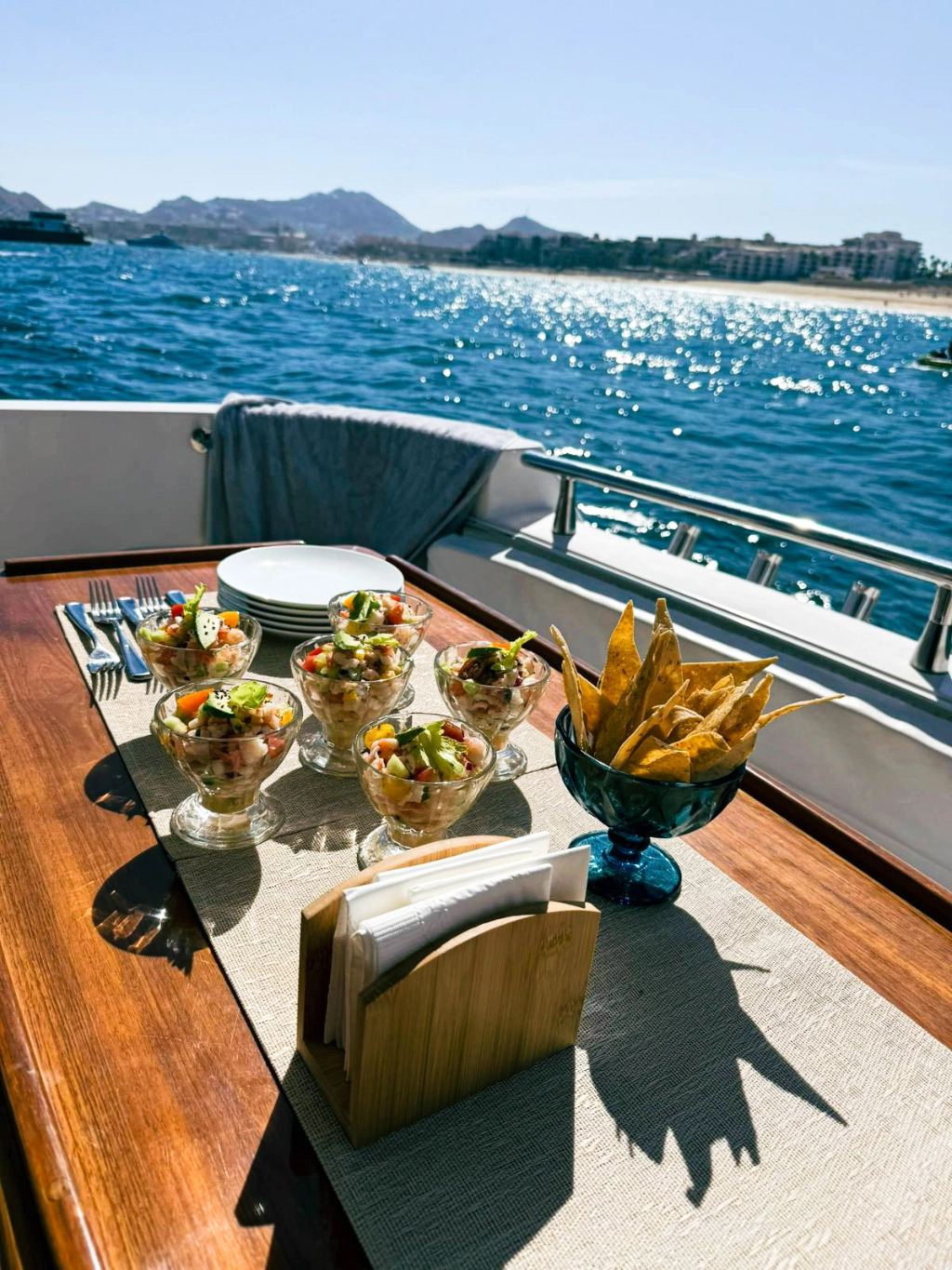 Yacht food and drink