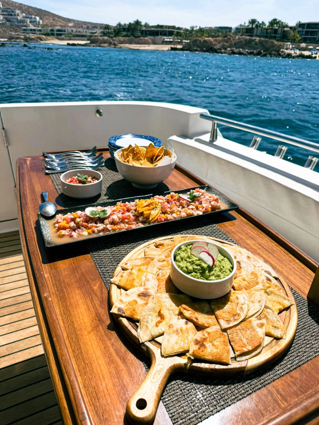 Yacht food and drink