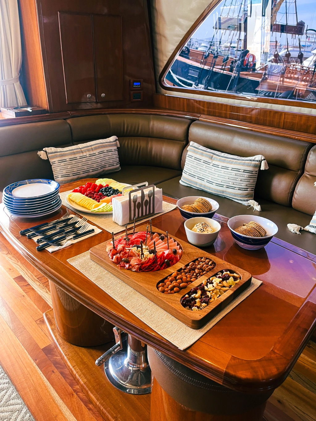 Yacht food and drink