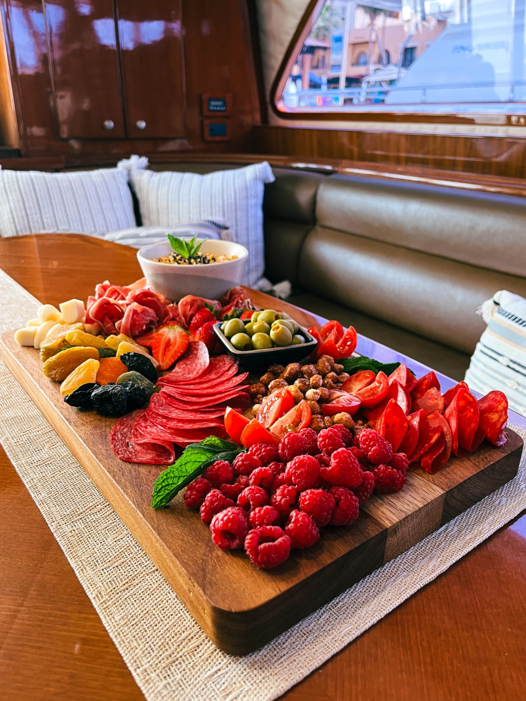 Yacht food and drink