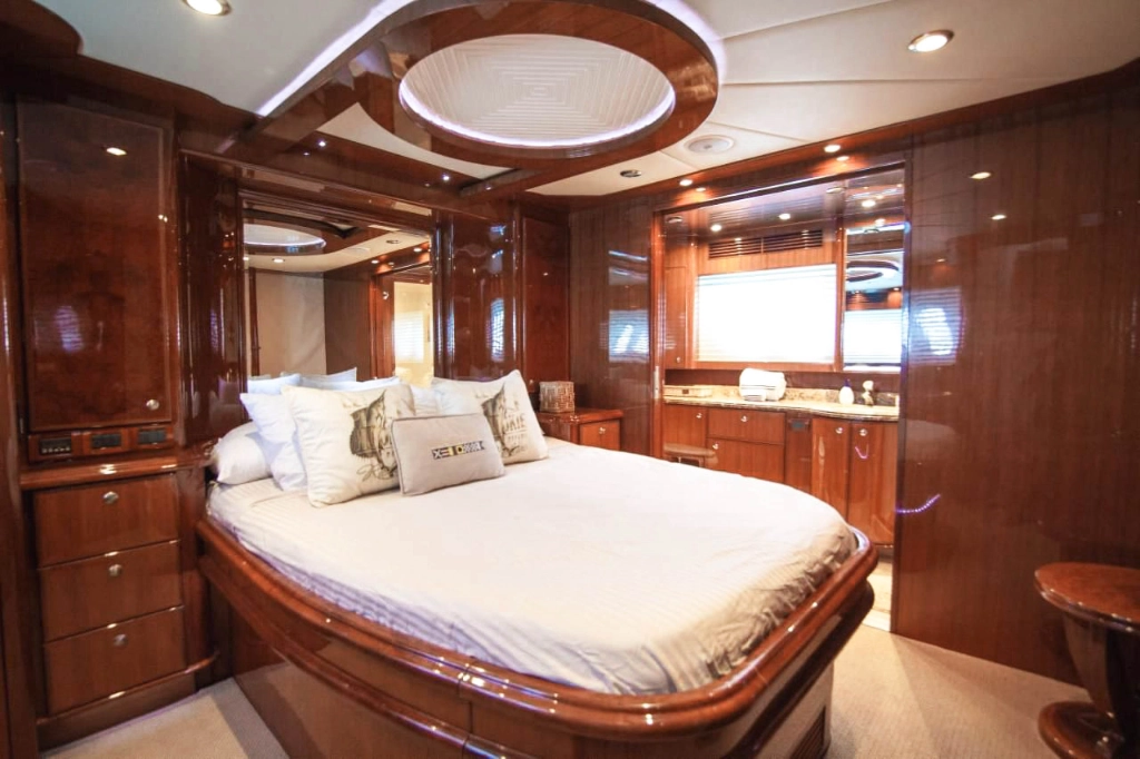 Yacht interior bedroom