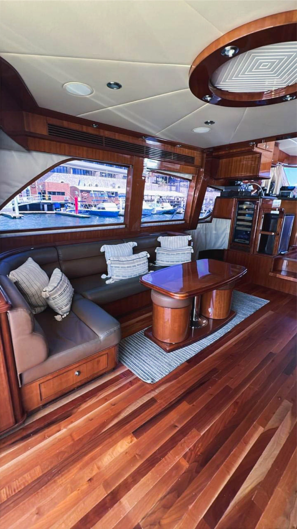 Yacht interior salon